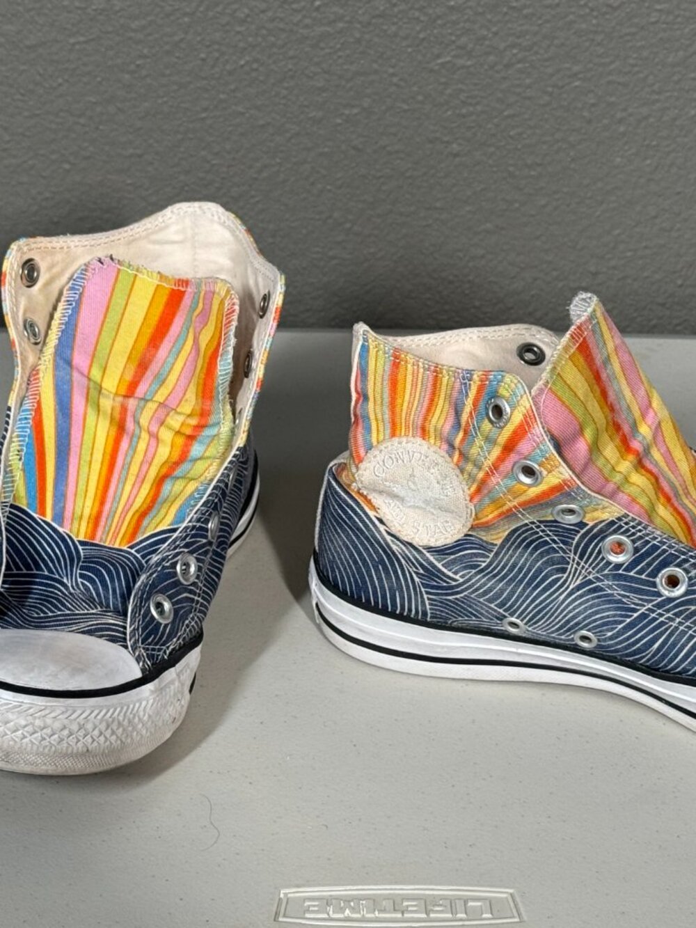 Converse All Star Mara Hoffman Sneakers Womens Size 8 Multicolor Lace Up 558253C - Picture 3 of 4